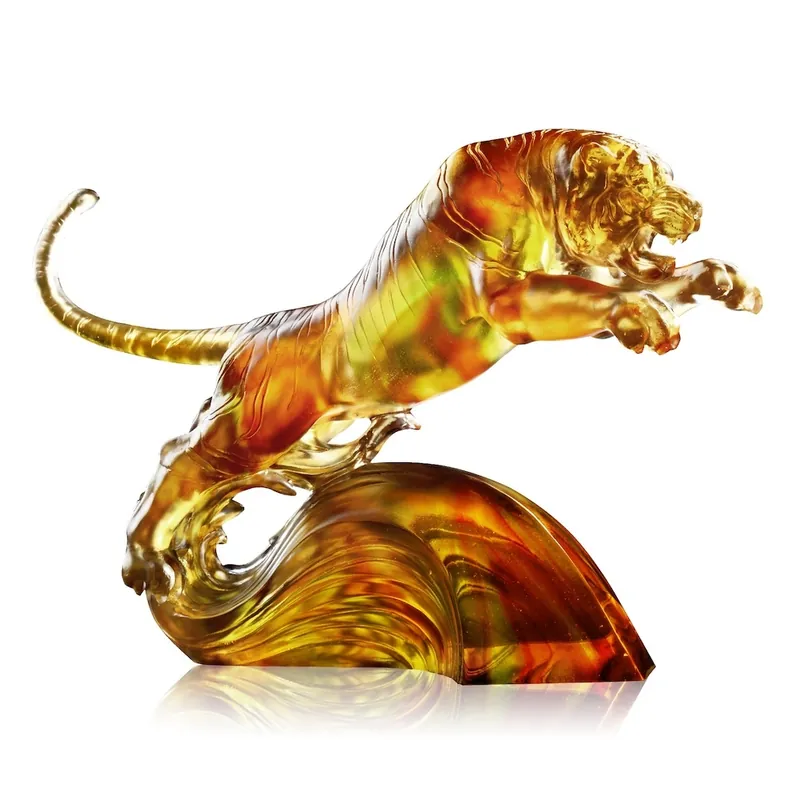 Crystal Tiger, In Flight Over Water and Moon 