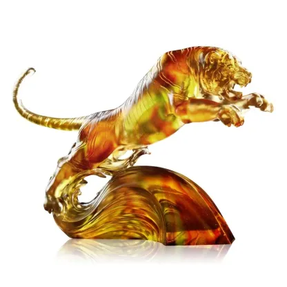 Crystal Tiger, In Flight Over Water and Moon 