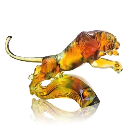 Crystal Tiger, In Flight Over Water and Moon 