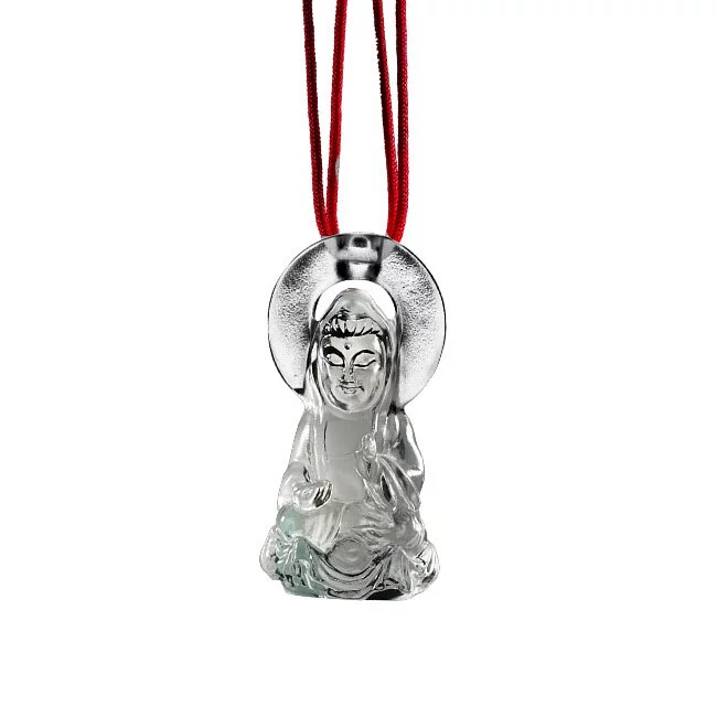 Crystal Pendant, Guanyin, Merciful Illumination 