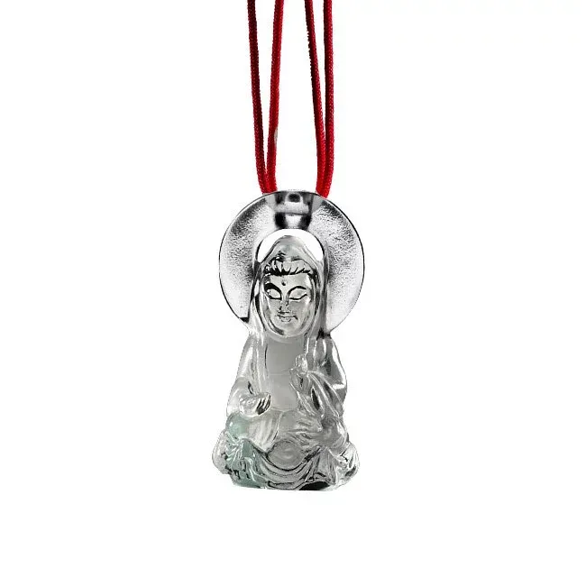 Crystal Pendant, Guanyin, Merciful Illumination 