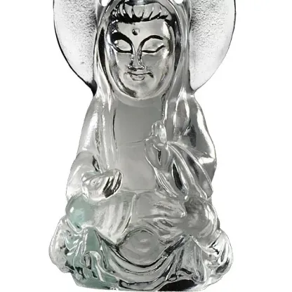 Crystal Pendant, Guanyin, Merciful Illumination 