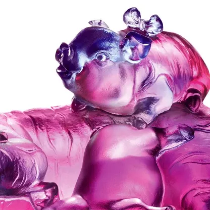 LIULI Crystal Tiger & Pig, Love Unbound 