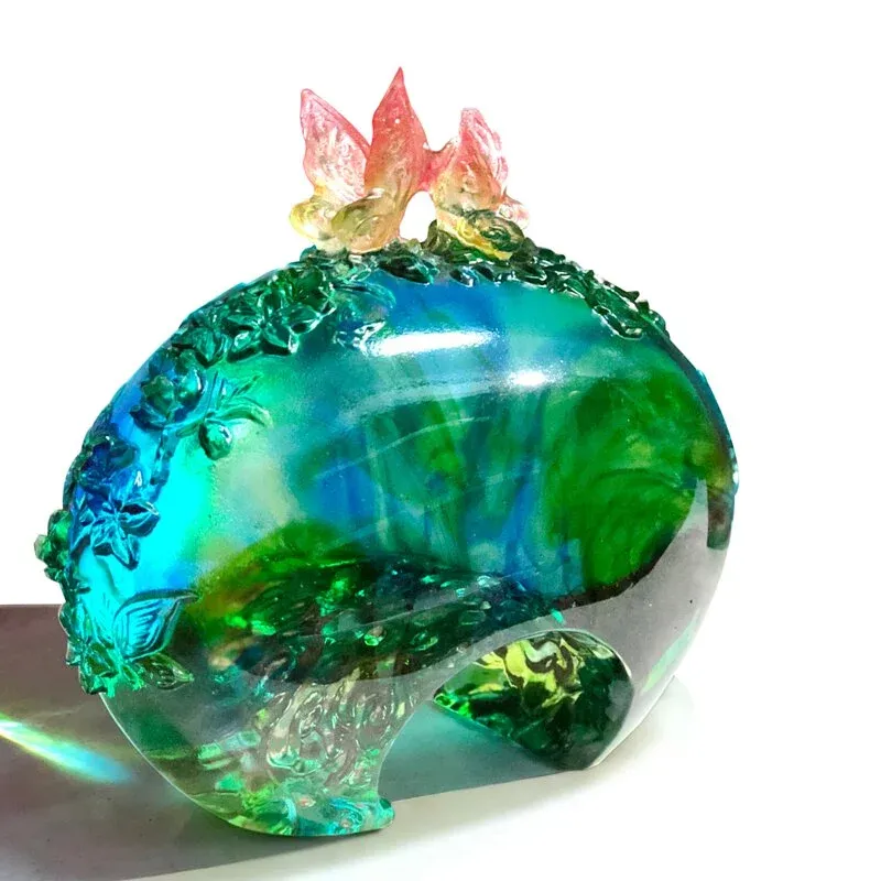 Crystal Flower, Butterfly, Flower Tango in the Top Sky 