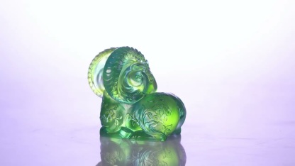Crystal Ram, Ruyi’s Twelve Blessings - Auspicious Fuzzy