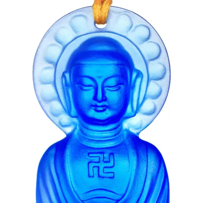 Crystal Pendant, Medicine Buddha, Follow the Heart, Follow Happiness