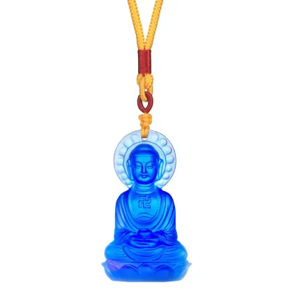 Crystal Pendant, Medicine Buddha, Follow the Heart, Follow Happiness