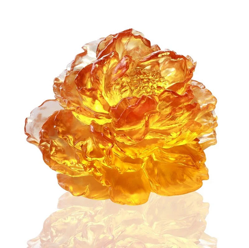 Liuli Crystal, Peony, Prosperous Heart, Prosperous World