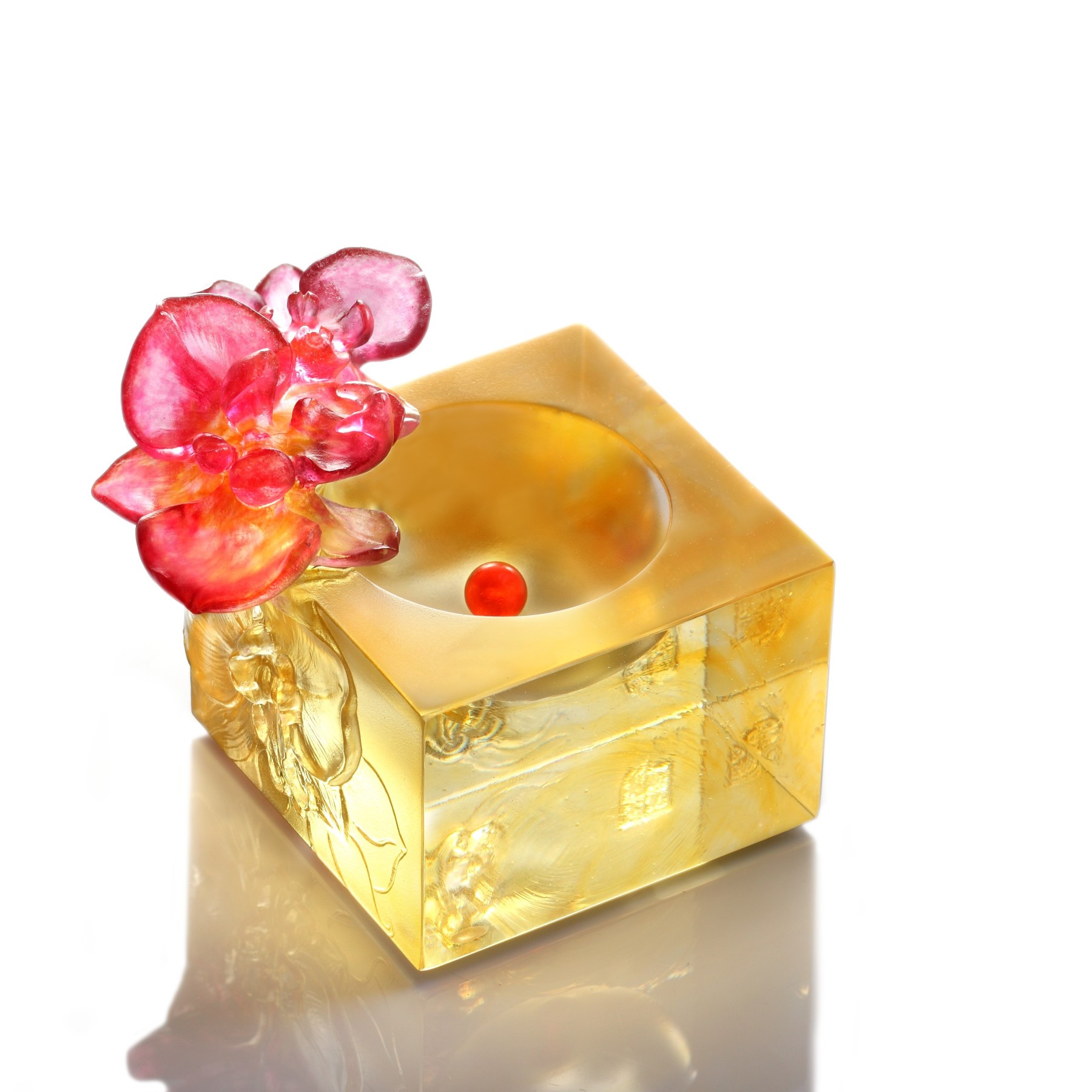 Crystal Flower, Moth Orchid, Red Radiance