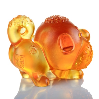 Chinese Zodiac Animals in Bright Florals, Dog - Prosperity