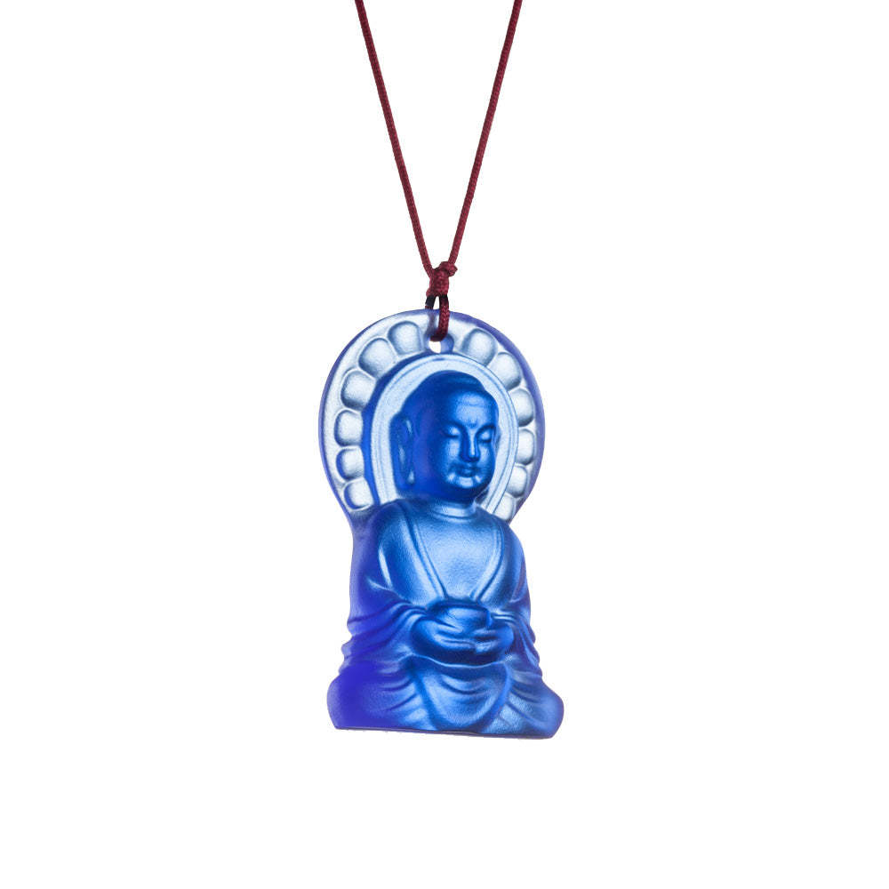 Crystal Pendant, Necklace, Medicine Buddha, Luminosity at Hand