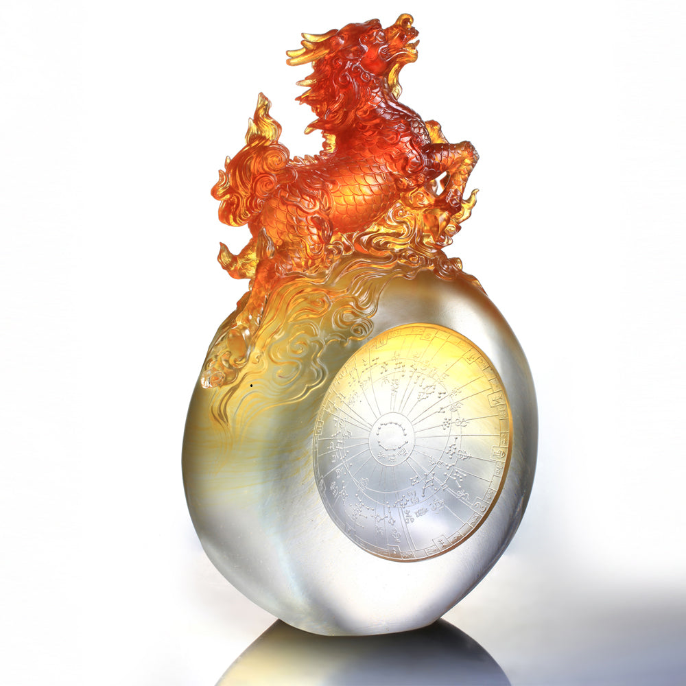 LIULI Crystal Qilin, Directional Clarity, Benevolence of the Qilin