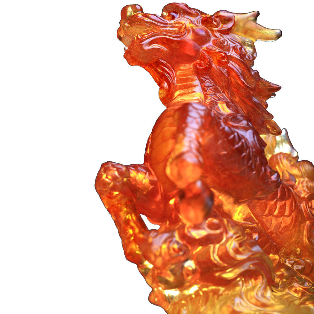 LIULI Crystal Qilin, Directional Clarity, Benevolence of the Qilin