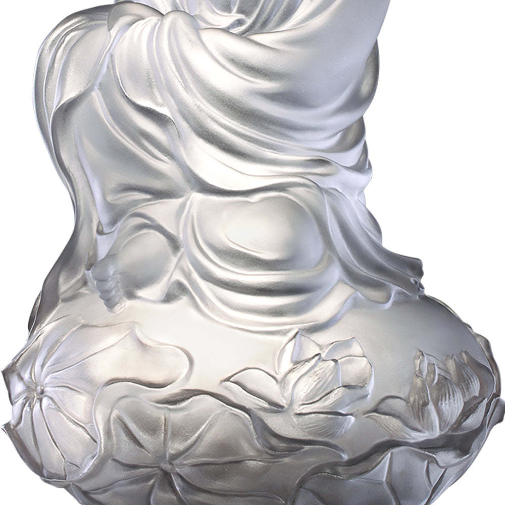 Crystal Buddha, Guanyin, Mortal Smile-Meditation in Spring Wind