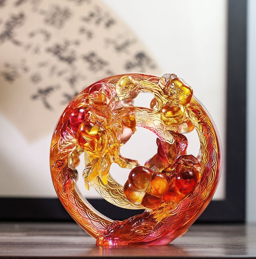 LIULI Crystal Persimmon, Fresh Delights