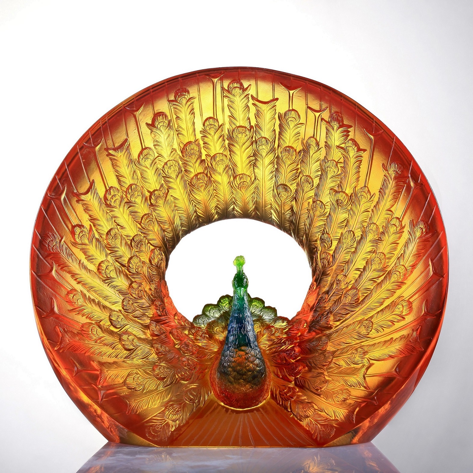 LIULI Crystal Peacock, Golden Age of Opulent Beauty 