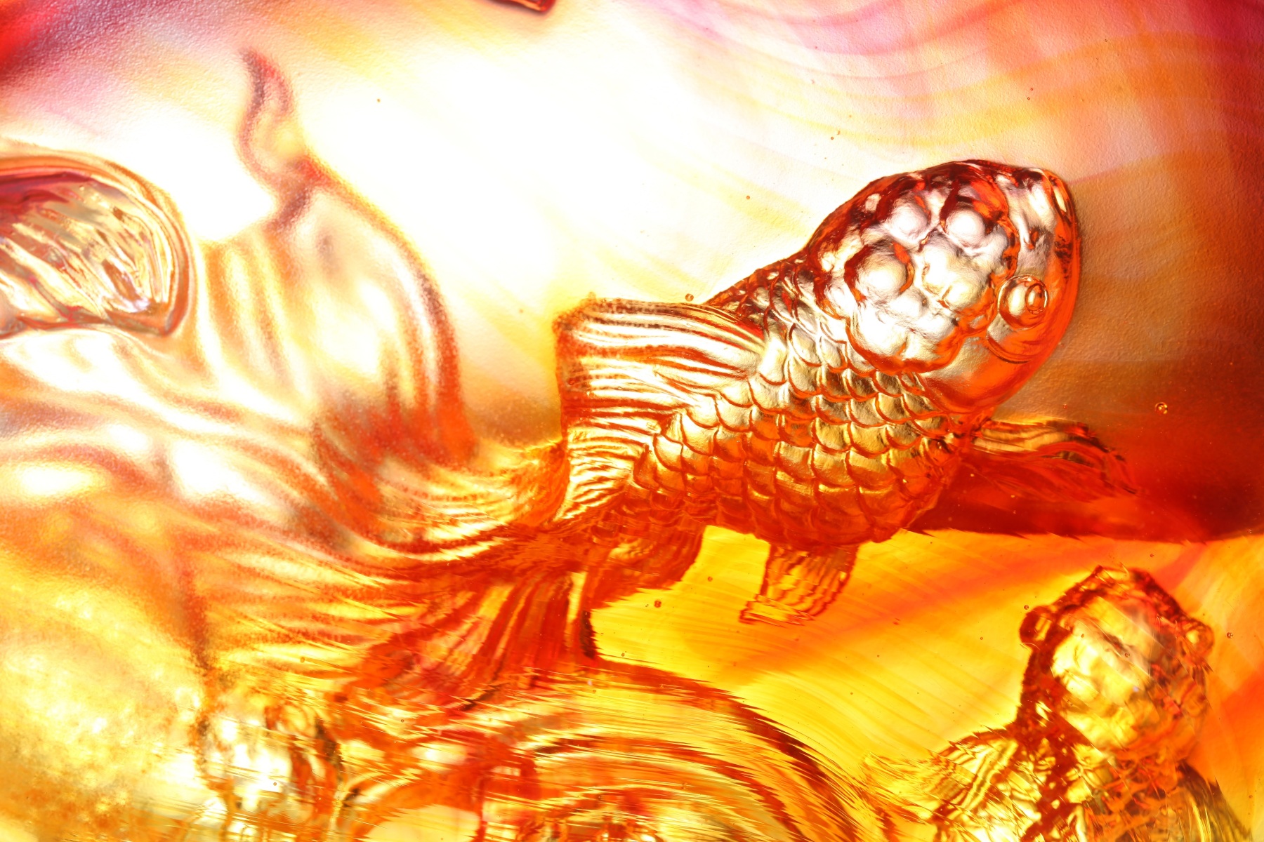 LIULI Crystal Goldfish Figurine, In Celebration