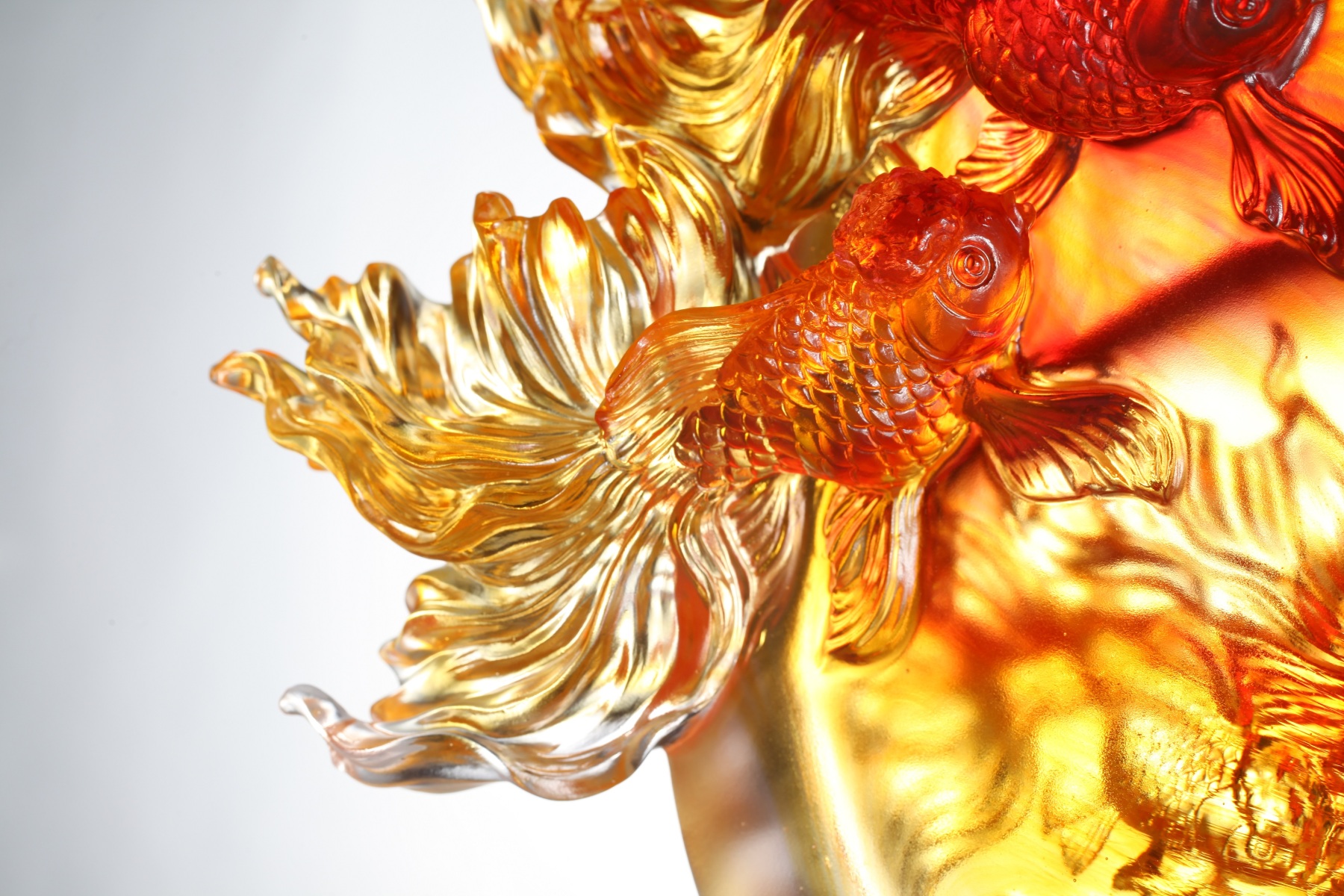 LIULI Crystal Goldfish Figurine, In Celebration