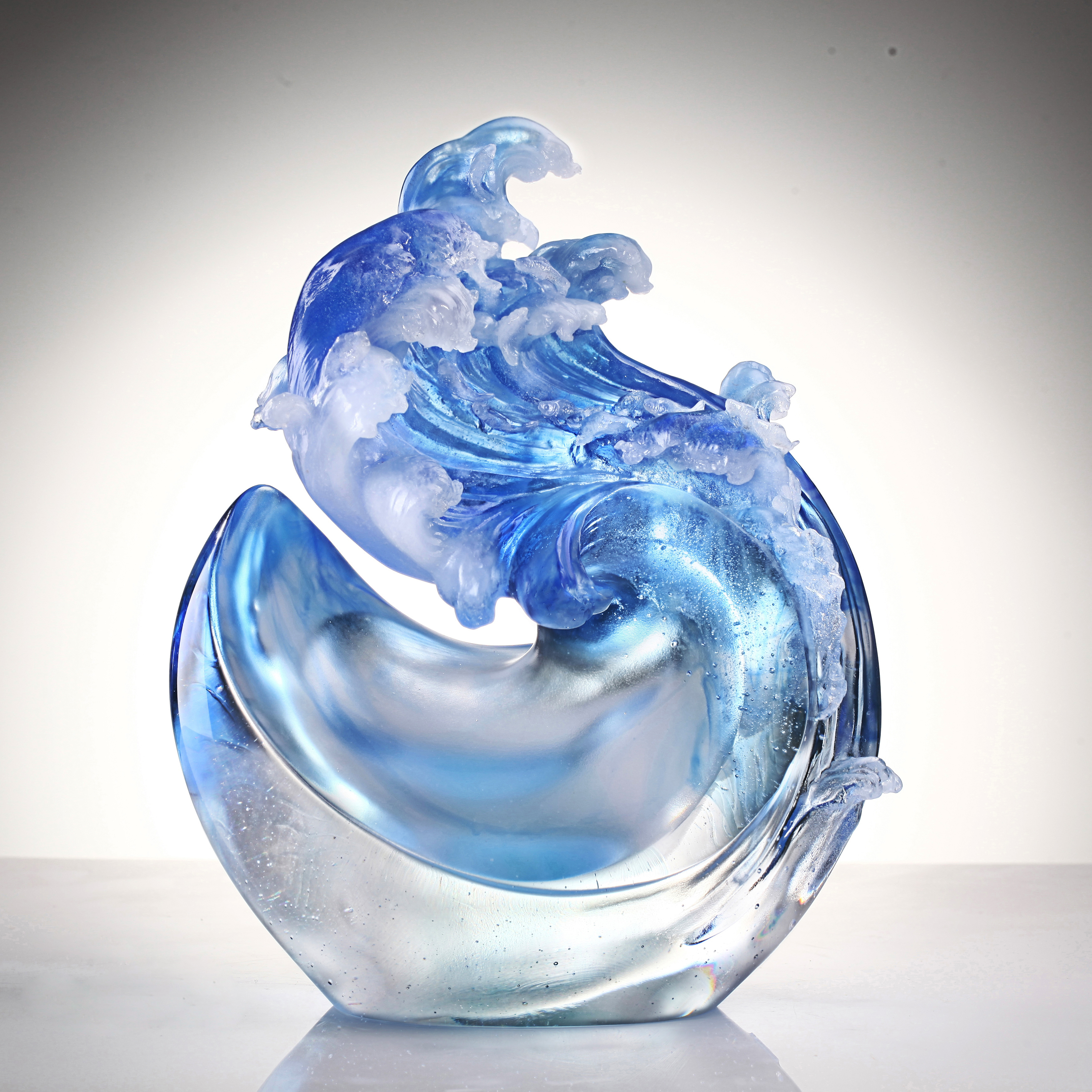 LIULI Crystal water waves, Burst Forth 