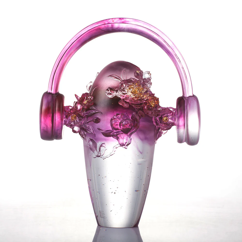 LIULI Crystal, Hollyhock Headphone, Tune into Good 