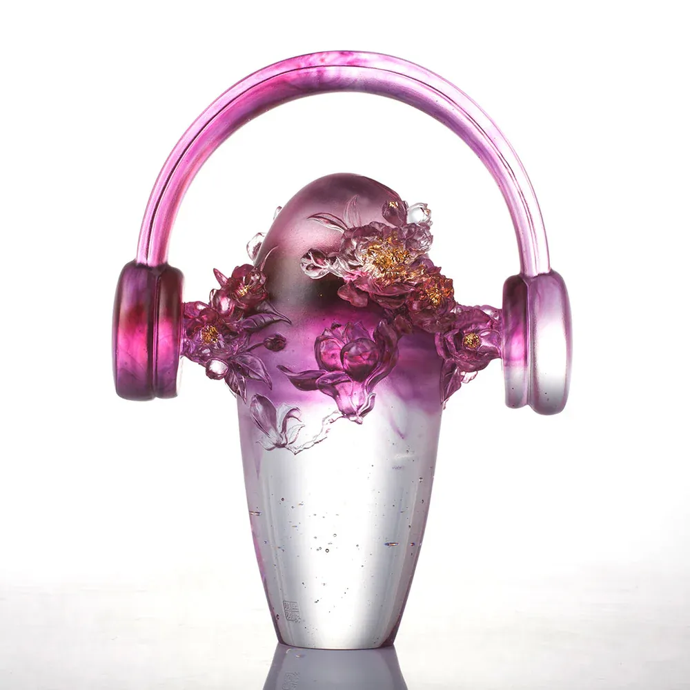 LIULI Crystal, Hollyhock Headphone, Tune into Good 