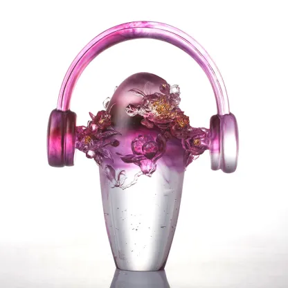 LIULI Crystal, Hollyhock Headphone, Tune into Good 