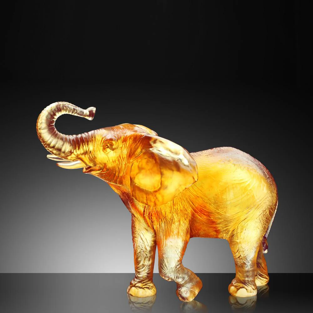 Crystal Animal, Elephant, Auspicious Mornings