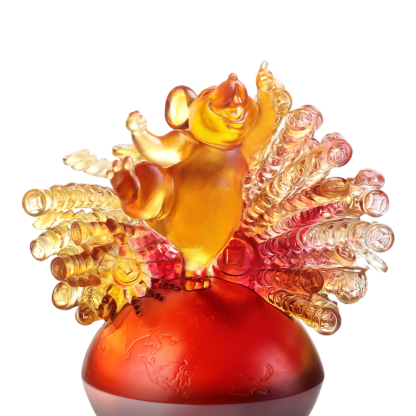 LIULI Crystal Animal, Mice, Mouse, Year of the Rat, Happiness Now and Forevermore