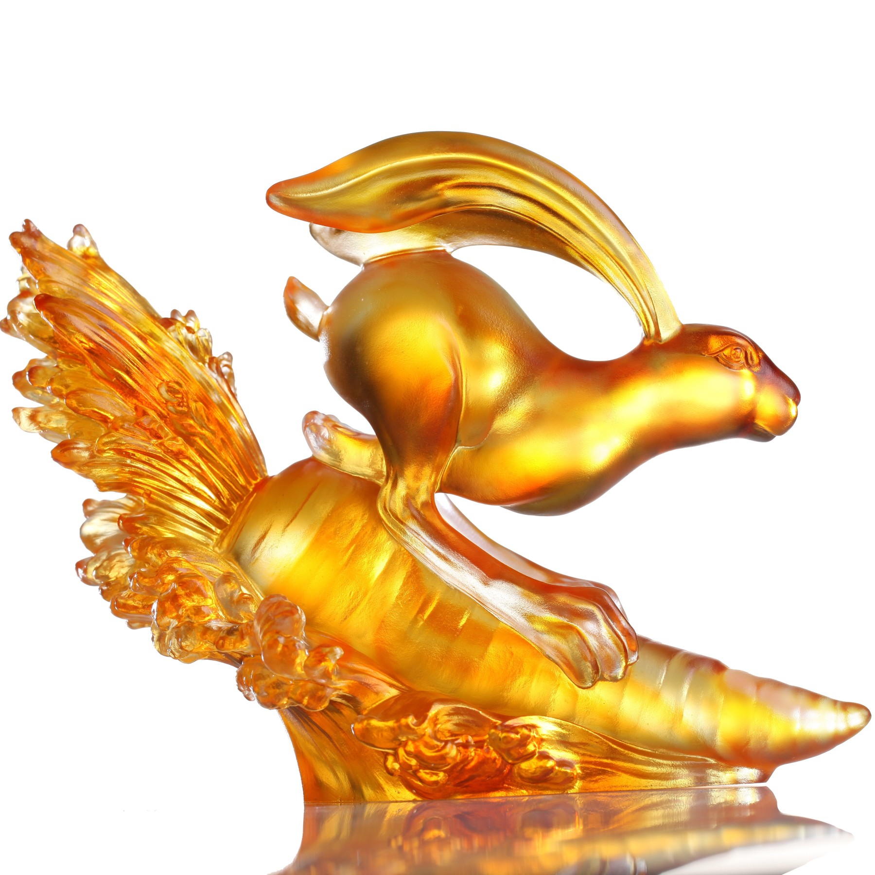 LIULI Crystal Rabbit Zodiac - Advancing with Invincibility