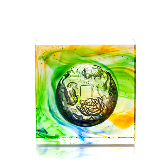 LIULI Crystal Goldfish, Prosperity Abound