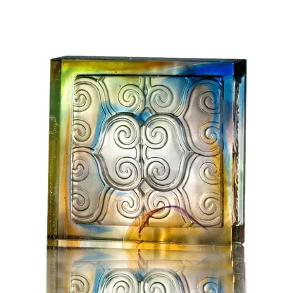 LIULI Crystal Paperweight, Envelop With Light 