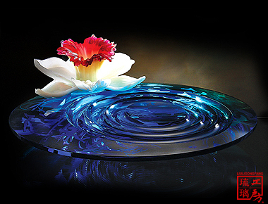 LIULI Crystal Flower, Water, Narcissus flower, The Other Side of Water 