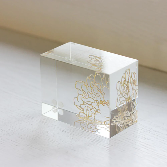Crystal Peony Base  8.5*6.5*4.5cm