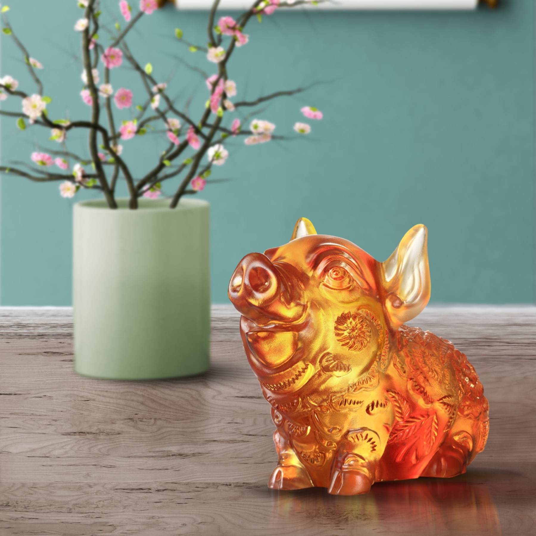 Crystal Animal, Piggy, Piglet Of Fortune