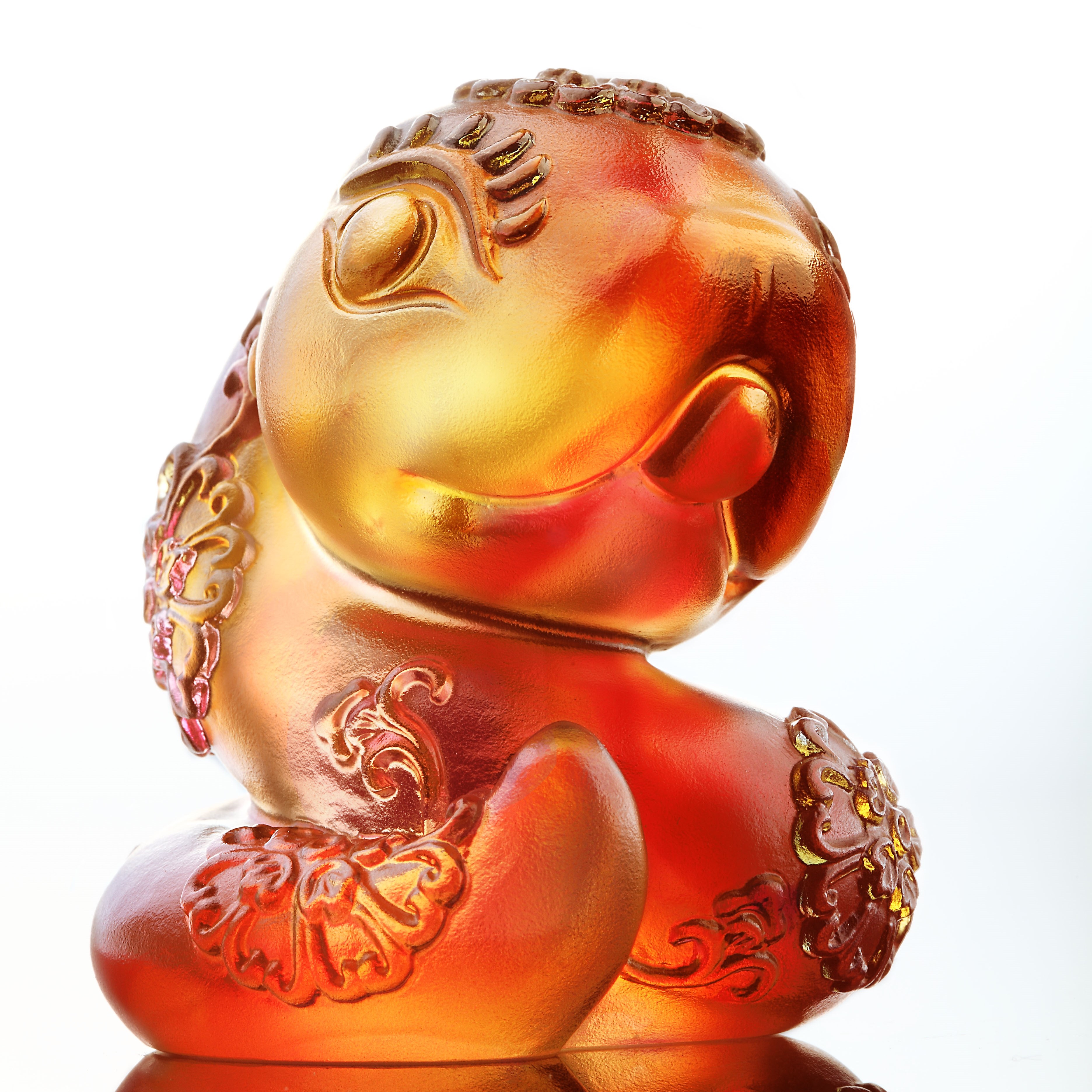 Chinese Zodiac Animals in Bright Florals, Snake - Serpentine