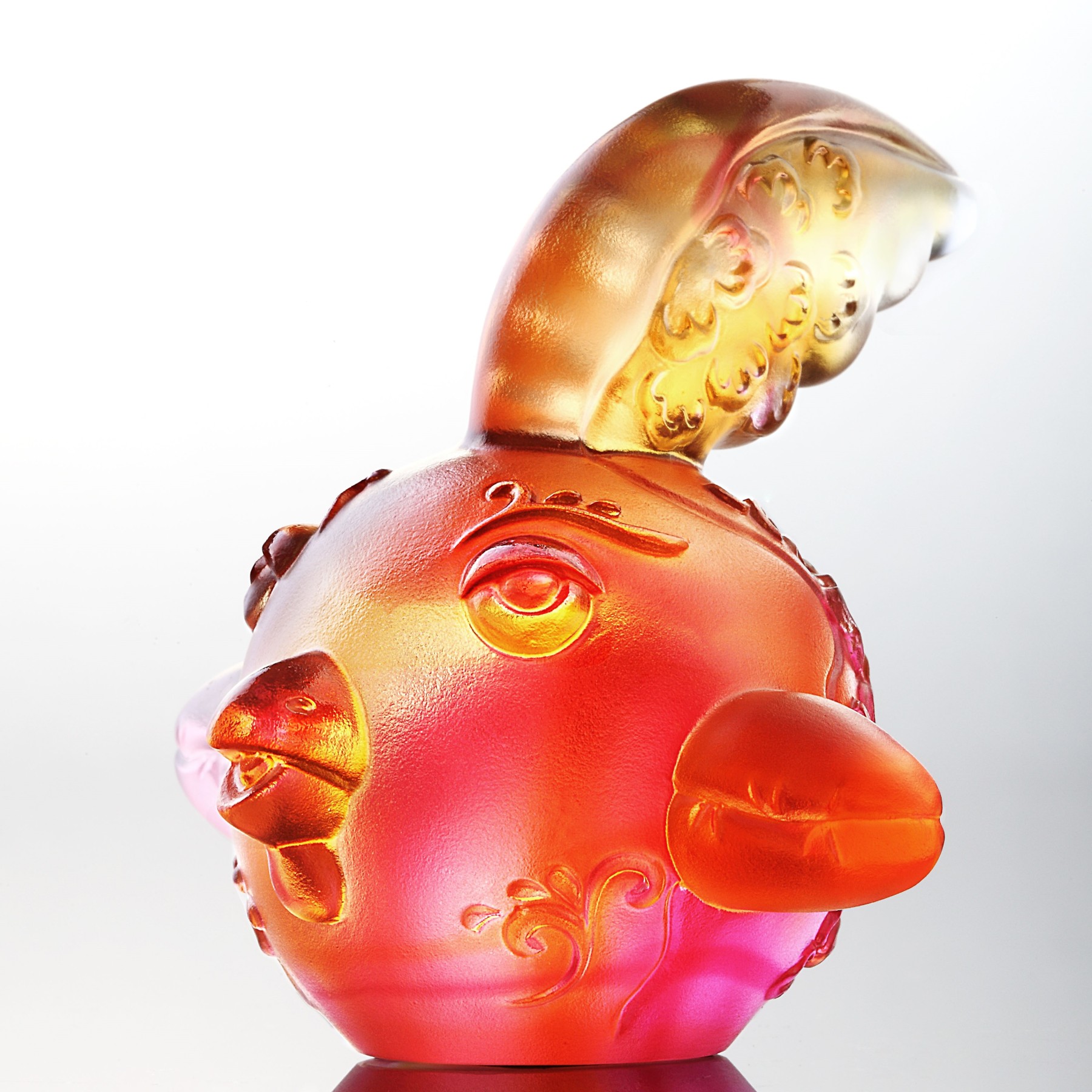 Chinese Zodiac Animals in Bright Florals, Rooster - The First Call