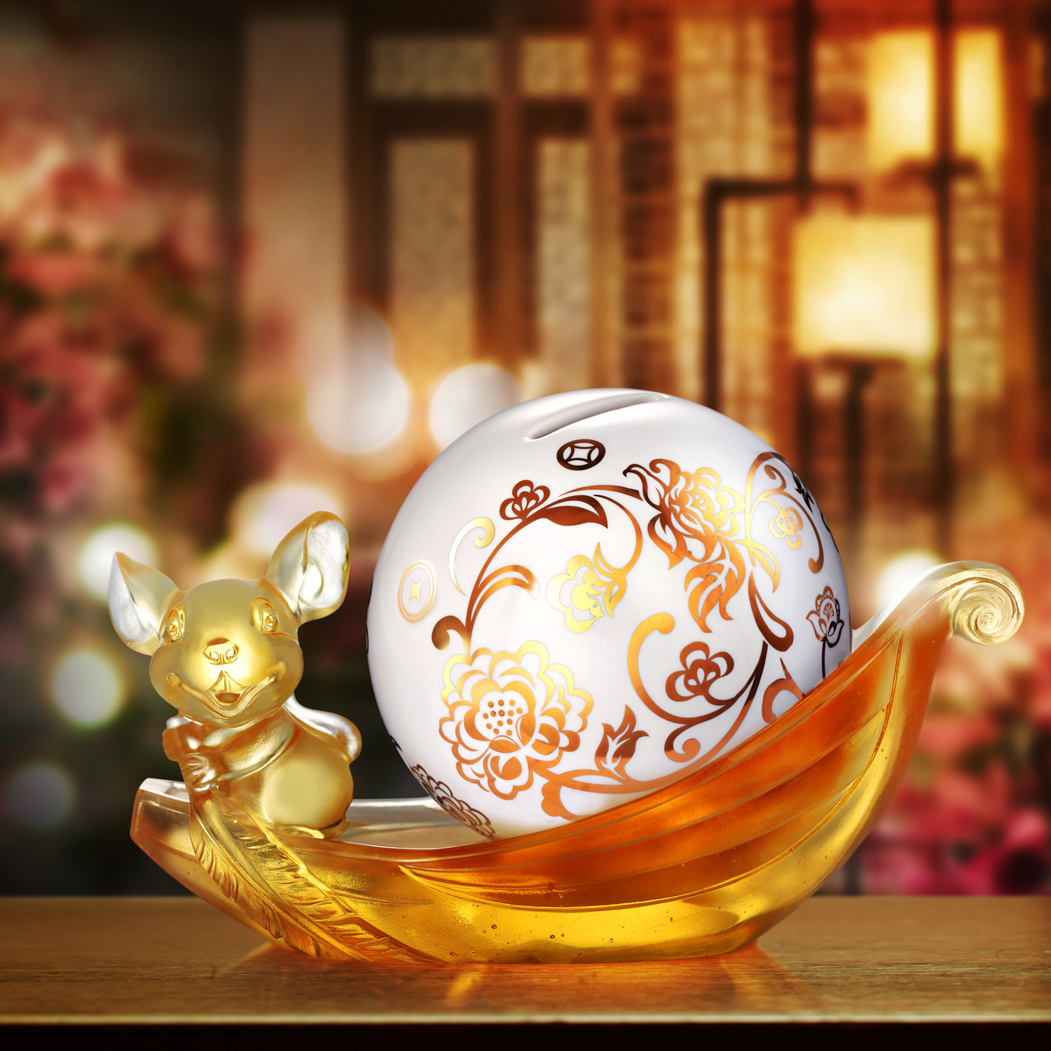 Crystal Animal, Money Bank, Piggy Bank, Year of the Rat, Aboard the Auspicious Ship