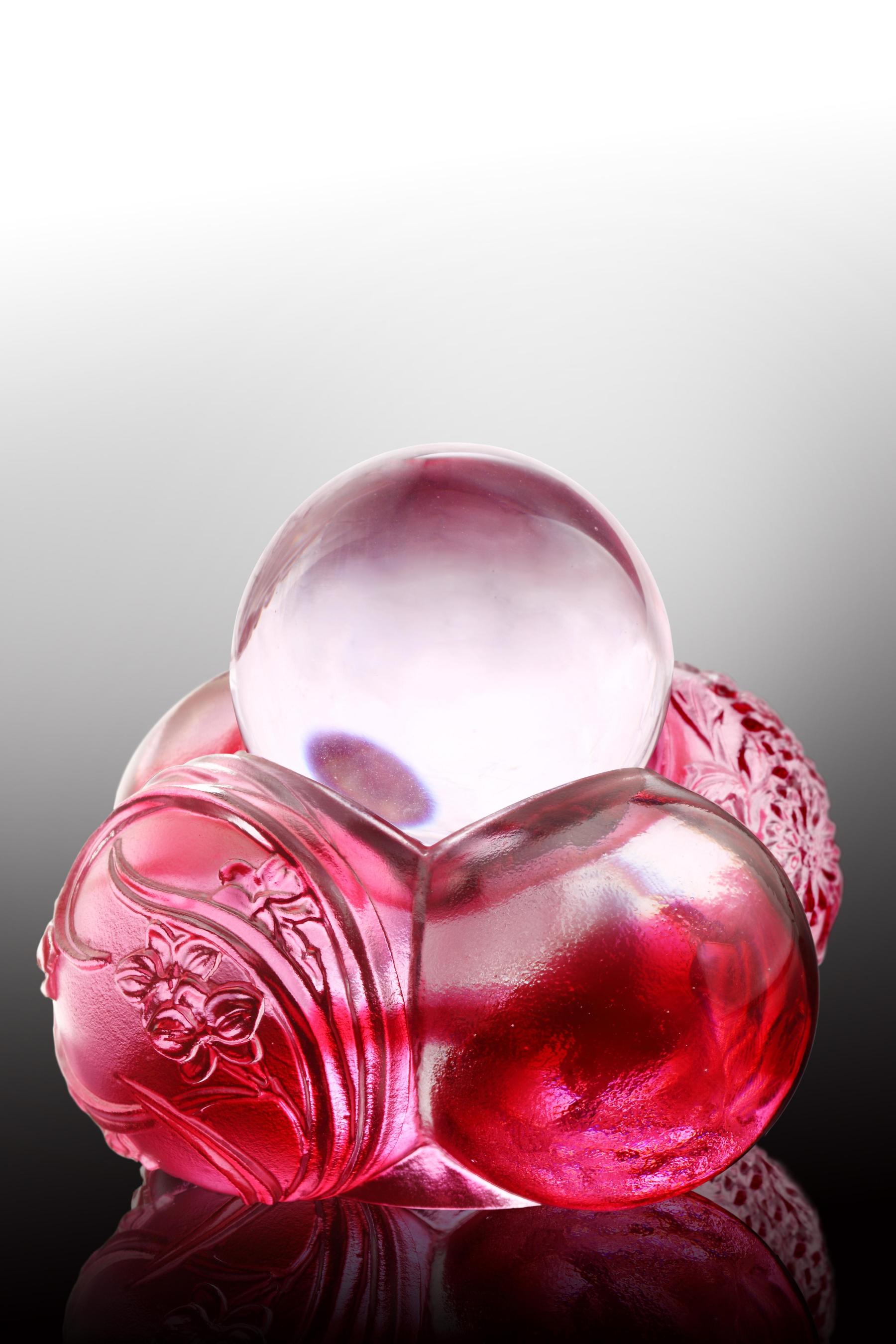 Crystal Paperweight, Feng Shui, As The Good World Turns-Ubiquitous Turning of Ruyi