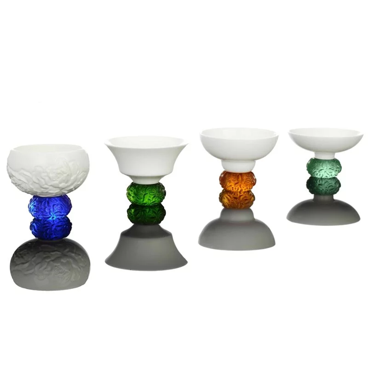 Bone China Sake Glass, Seasonal Treasures, Set of 4