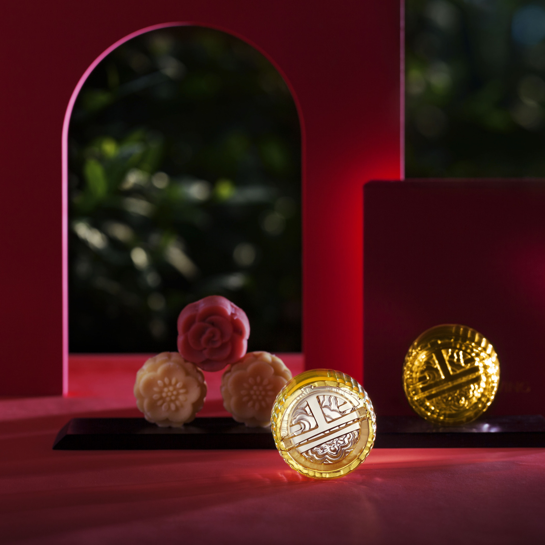 Crystal Sake Glass, Shot Glass, Auspicious Moon