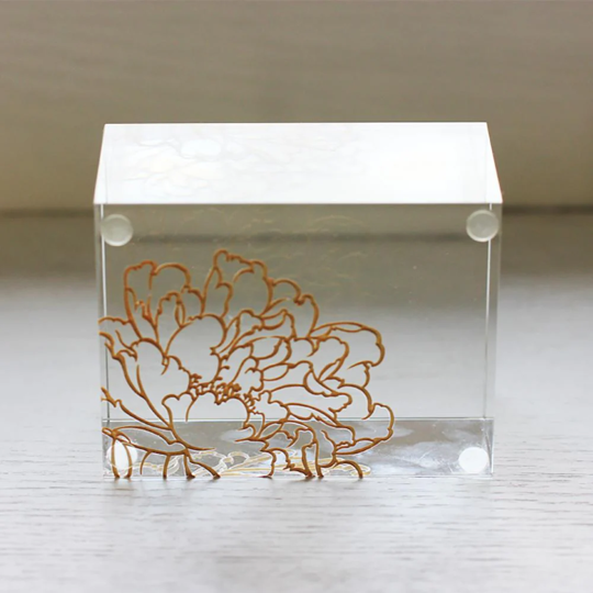 Crystal Peony Base  8.5*6.5*4.5cm