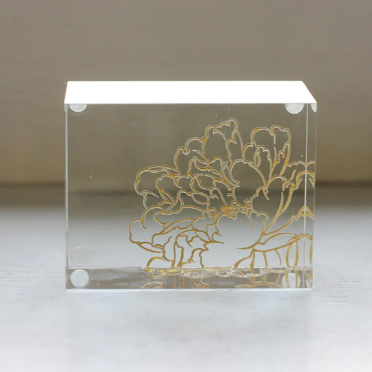 Crystal Peony Base  8.5*6.5*4.5cm