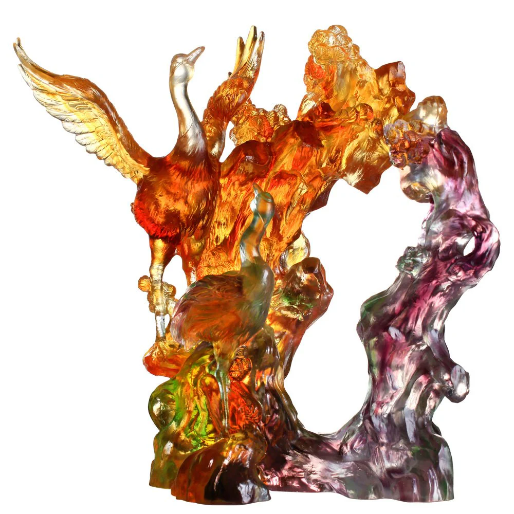 Crystal Bird, Crane, Infinite Eternity