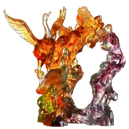 Crystal Bird, Crane, Infinite Eternity