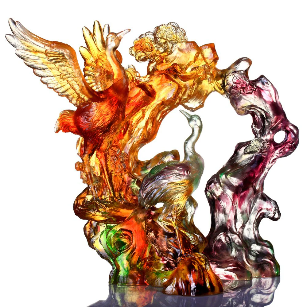 Crystal Bird, Crane, Infinite Eternity
