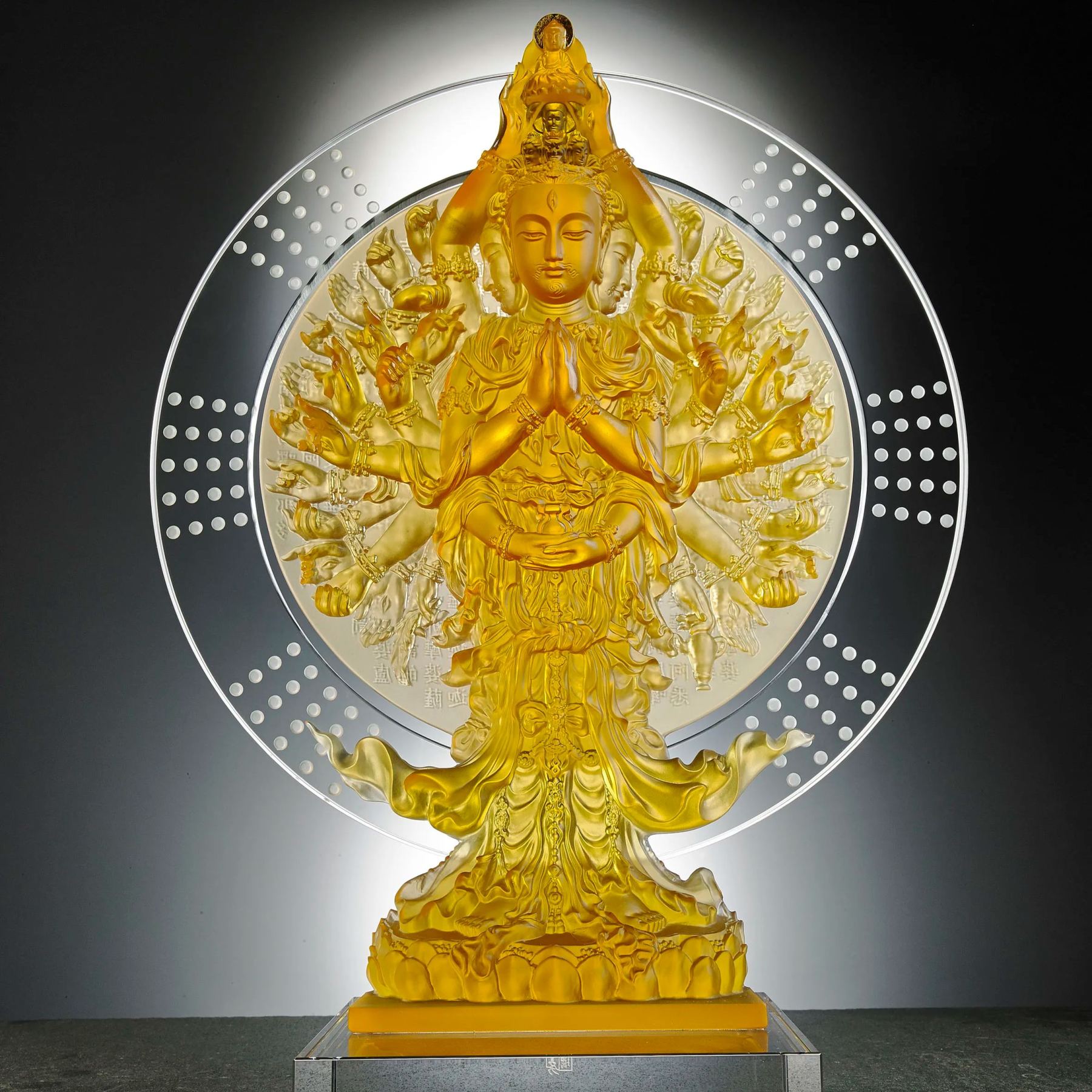 Crystal Buddha, Thousand Arms Guanyin, Only With Compassion-Thousand Goddess of Mercy