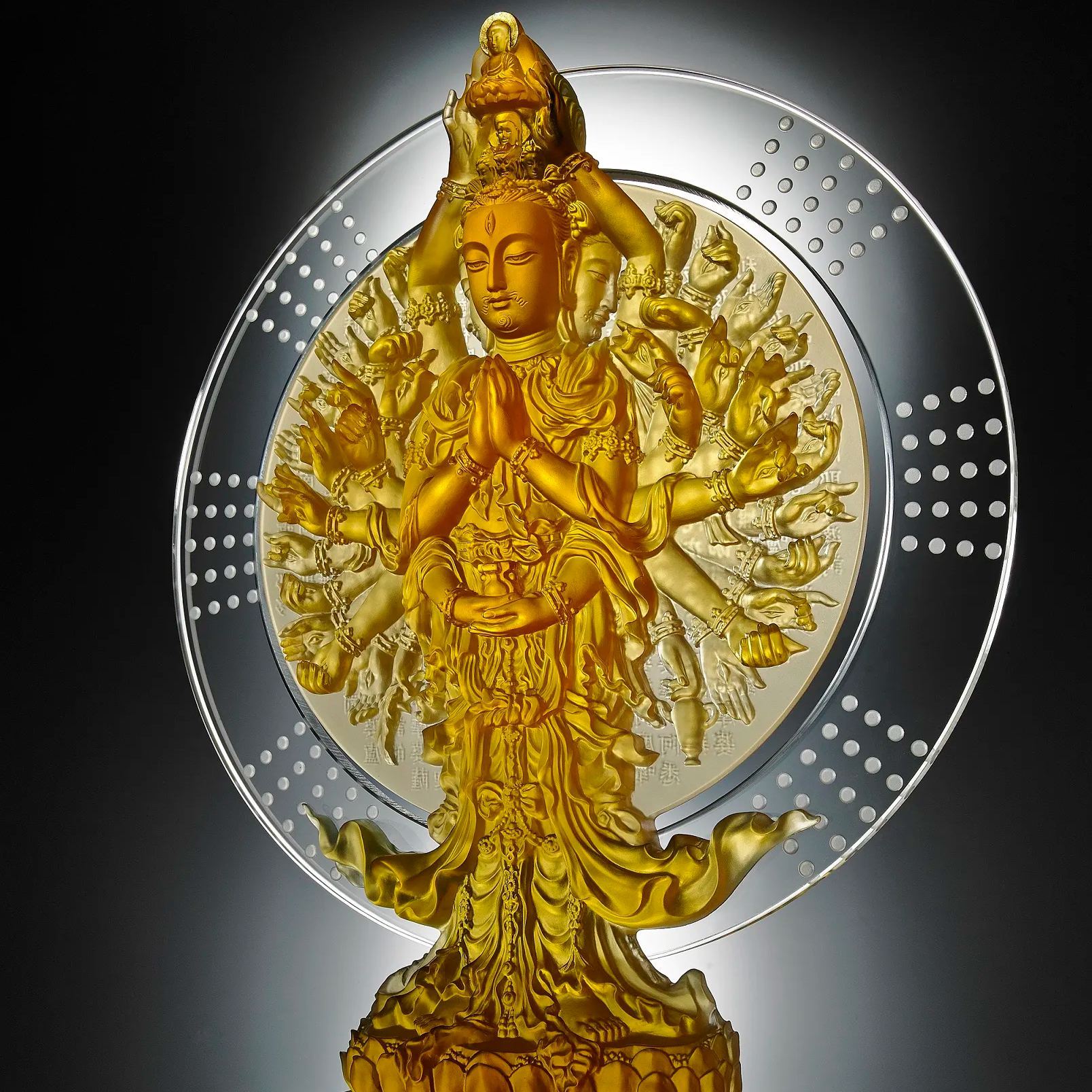 Crystal Buddha, Thousand Arms Guanyin, Only With Compassion-Thousand Goddess of Mercy