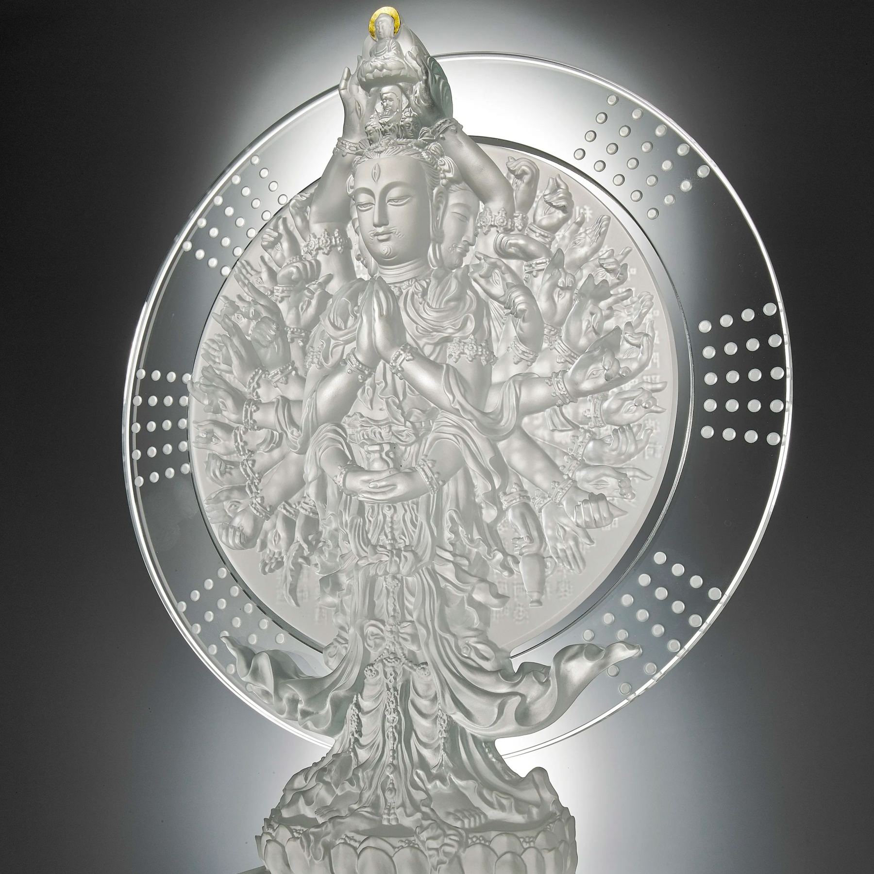 Crystal Buddha, Thousand Arms Guanyin, Only With Compassion-Thousand Goddess of Mercy