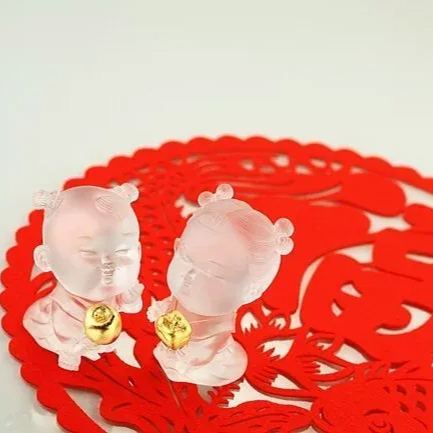Crystal Doll, Doll of Peace & Good Fortune-Baby Peace & Baby Ruyi (Set of 2)