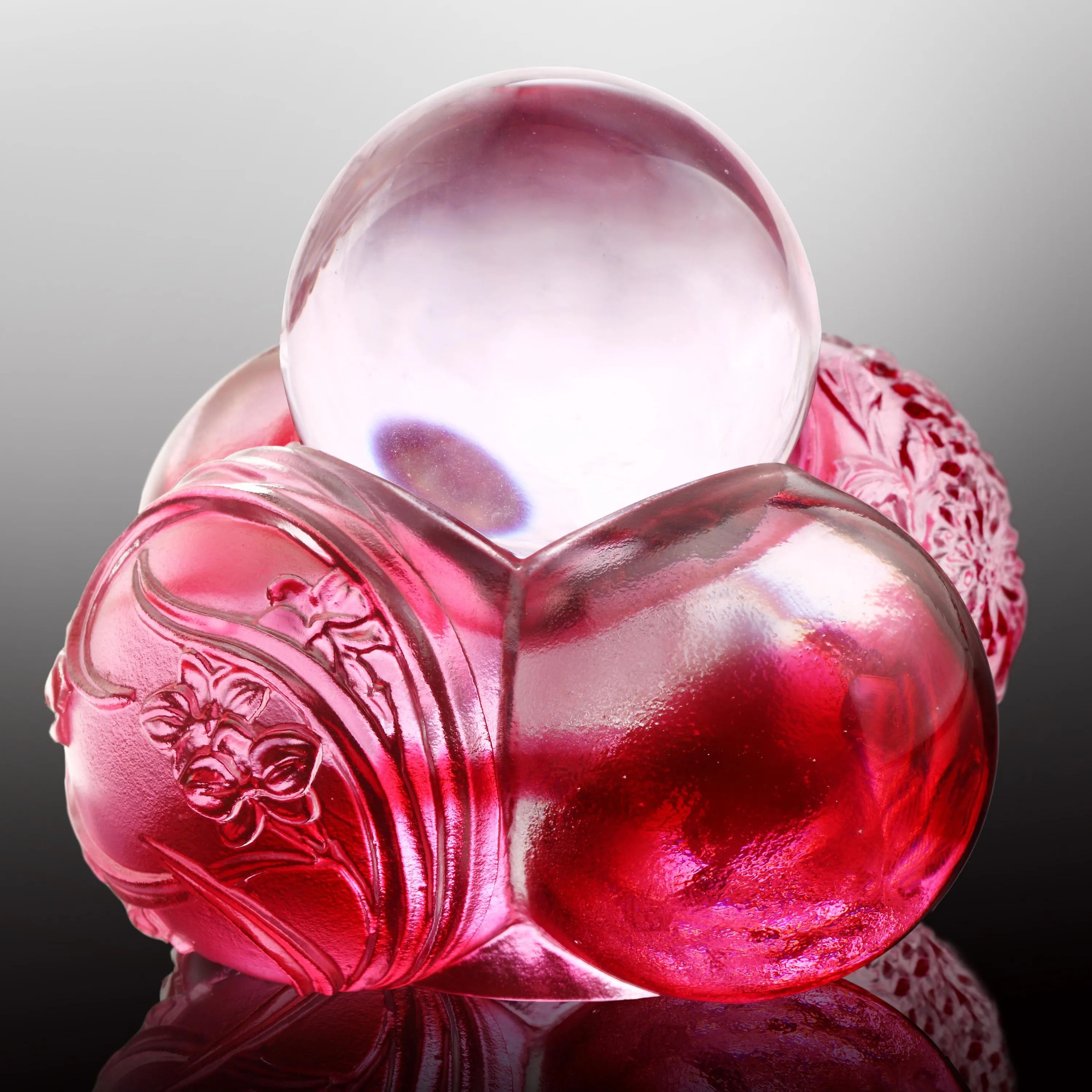 Crystal Paperweight, Feng Shui, As The Good World Turns-Ubiquitous Turning of Ruyi